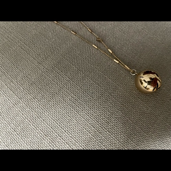 Club Monaco Plated Gold Sphere Necklace - Picture 5 of 6